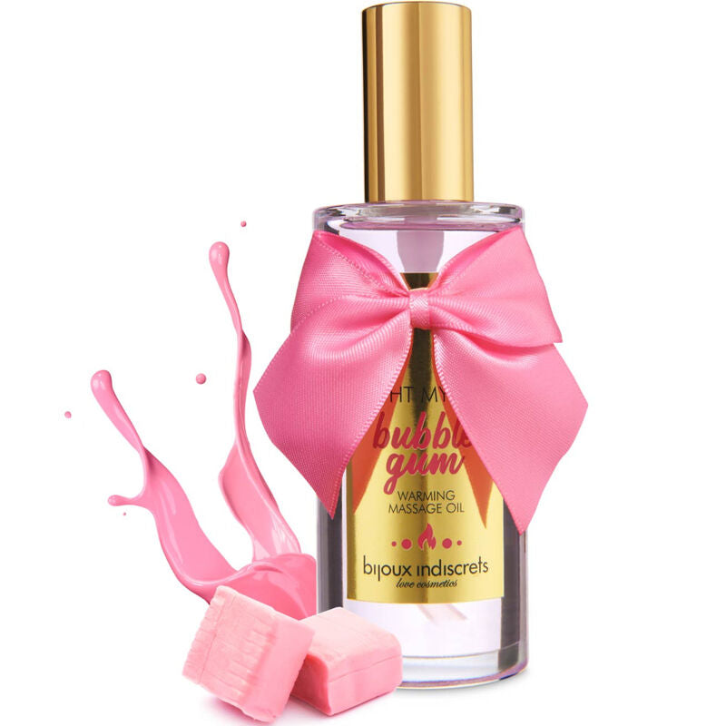 BIJOUX - INDISCRETS HUILE DE MASSAGE LIGHT MY FIRE EFFET CHAUFFANT GOÛT CHEWING-GUM