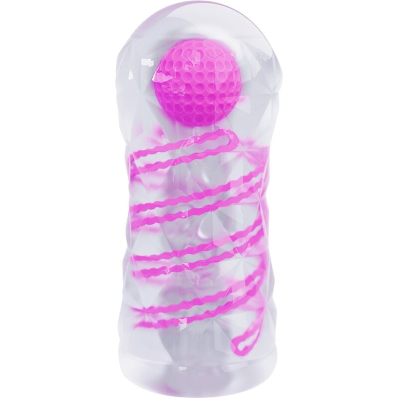 PRETTY LOVE - MASTURBATEUR MASCULIN FANTAISIE AVEC SPIRALE INTÉRIEURE ET BILLES TRANSPARENTES