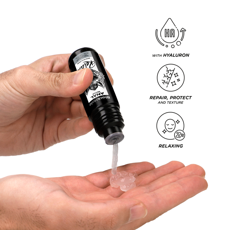 BLACK HOLE - RÉPARATION ANALE DÉTENTE À BASE D'EAU AVEC HYALURON 30 ML