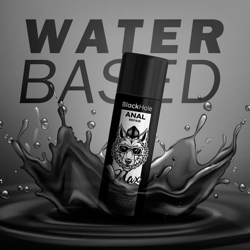 BLACK HOLE - RÉPARATION ANALE DÉTENTE À BASE D'EAU AVEC HYALURON 30 ML