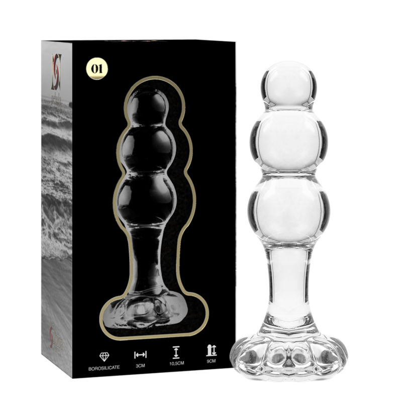 SÉRIE NEBULA PAR IBIZA - MODÈLE 1 BOUCHON EN CRISTAL TRANSPARENT 10,5 CM -O- 3 CM