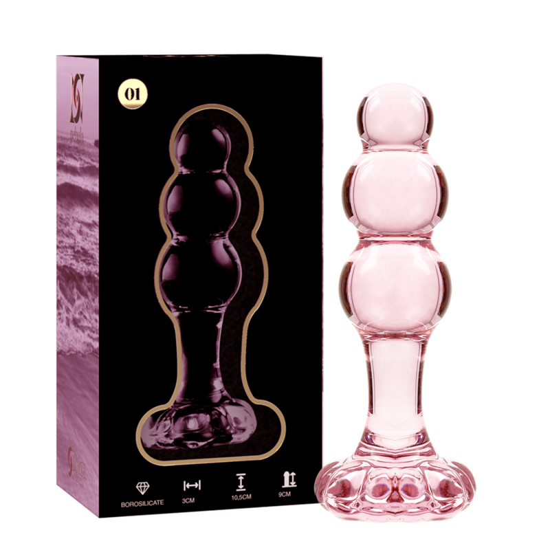 SÉRIE NEBULA PAR IBIZA - MODÈLE 1 BOUCHON EN CRISTAL TRANSPARENT 10,5 CM -O- 3 CM