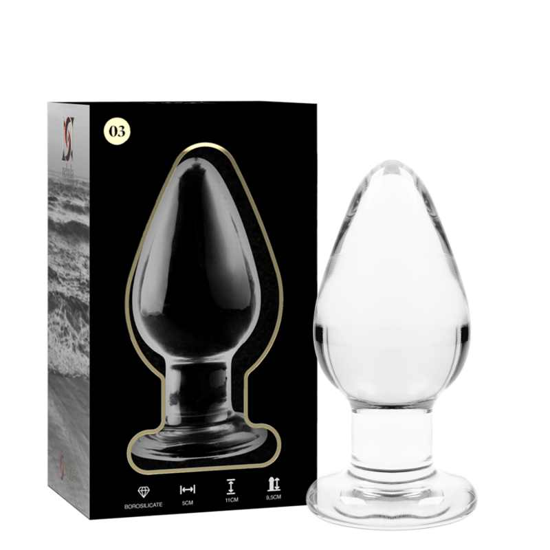 NEBULA SERIES BY IBIZA - MODÈLE 3 PRISES VERRE TRANSPARENT 11 CM -OU- 5 CM