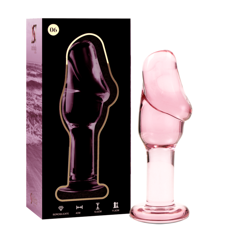SÉRIE NEBULA PAR IBIZA - MODÈLE 6 PLUGS CRISTAL TRANSPARENT 12.5 CM -O- 4 CM