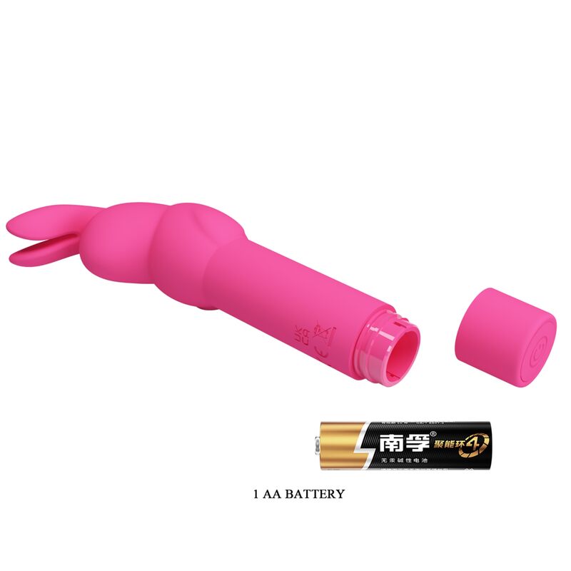 PRETTY LOVE - VIBROMASSEUR EN SILICONE LAPIN GÉRARDO FUCHSIA