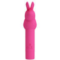 PRETTY LOVE - VIBROMASSEUR EN SILICONE LAPIN GÉRARDO FUCHSIA