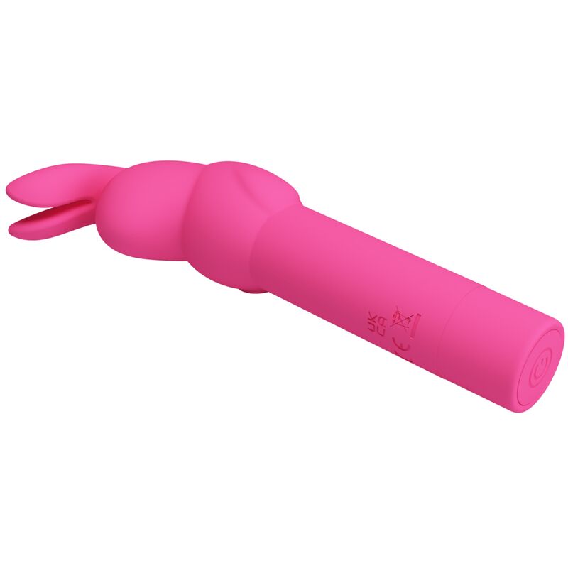 PRETTY LOVE - VIBROMASSEUR EN SILICONE LAPIN GÉRARDO FUCHSIA