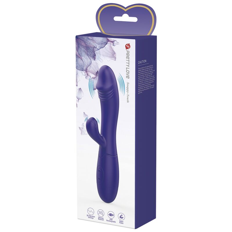 PRETTY LOVE - VIBROMASSEUR JUVÉNILE ET STIMULATEUR DU POINT G VIOLET