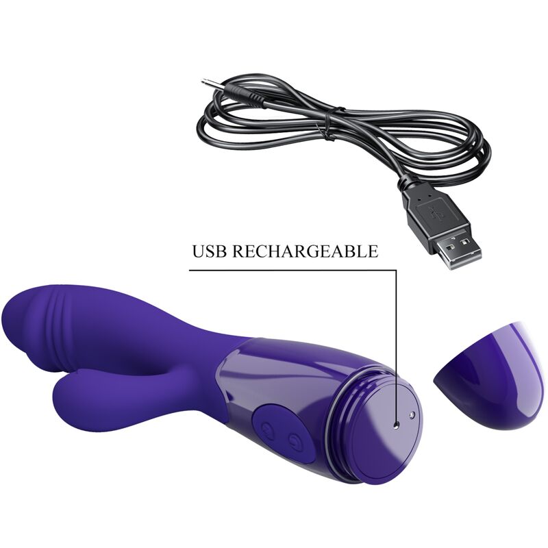 PRETTY LOVE - VIBROMASSEUR JUVÉNILE ET STIMULATEUR DU POINT G VIOLET