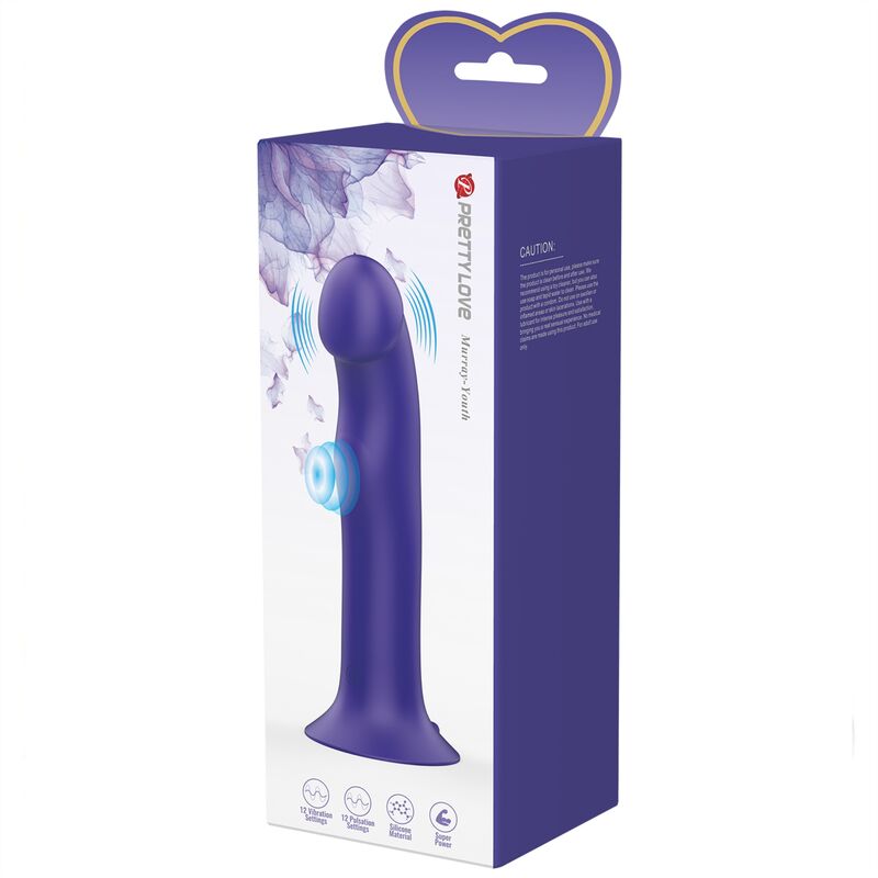 PRETTY LOVE - MURRAY YOUTH DILDO VIBRANT & RECHARGEABLE VIOLET