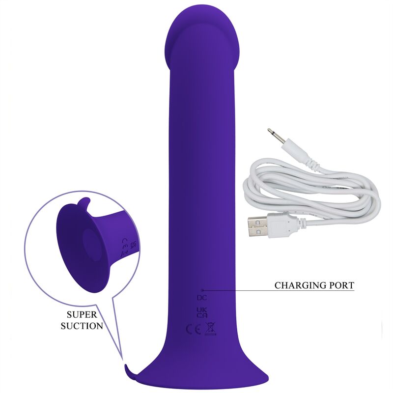 PRETTY LOVE - MURRAY YOUTH DILDO VIBRANT & RECHARGEABLE VIOLET