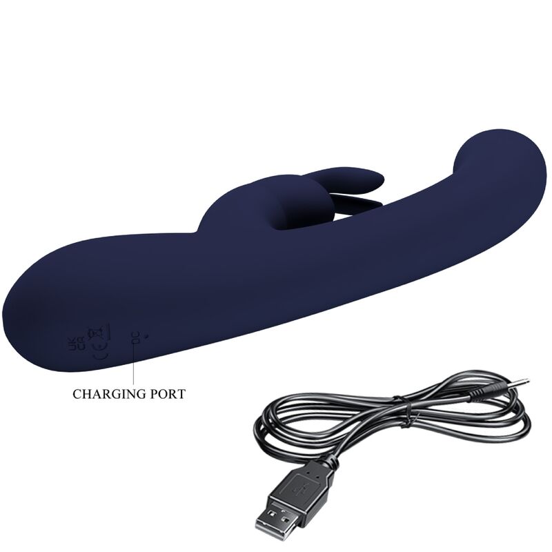 PRETTY LOVE - VIBROMASSEUR LAPIN & POINT G BLEU