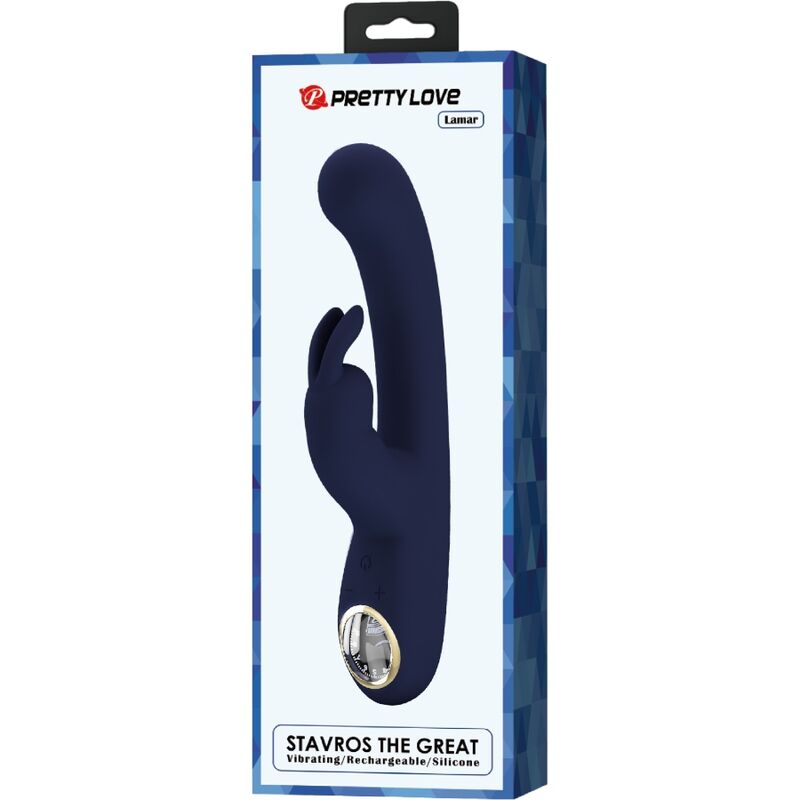 PRETTY LOVE - VIBROMASSEUR LAPIN & POINT G BLEU