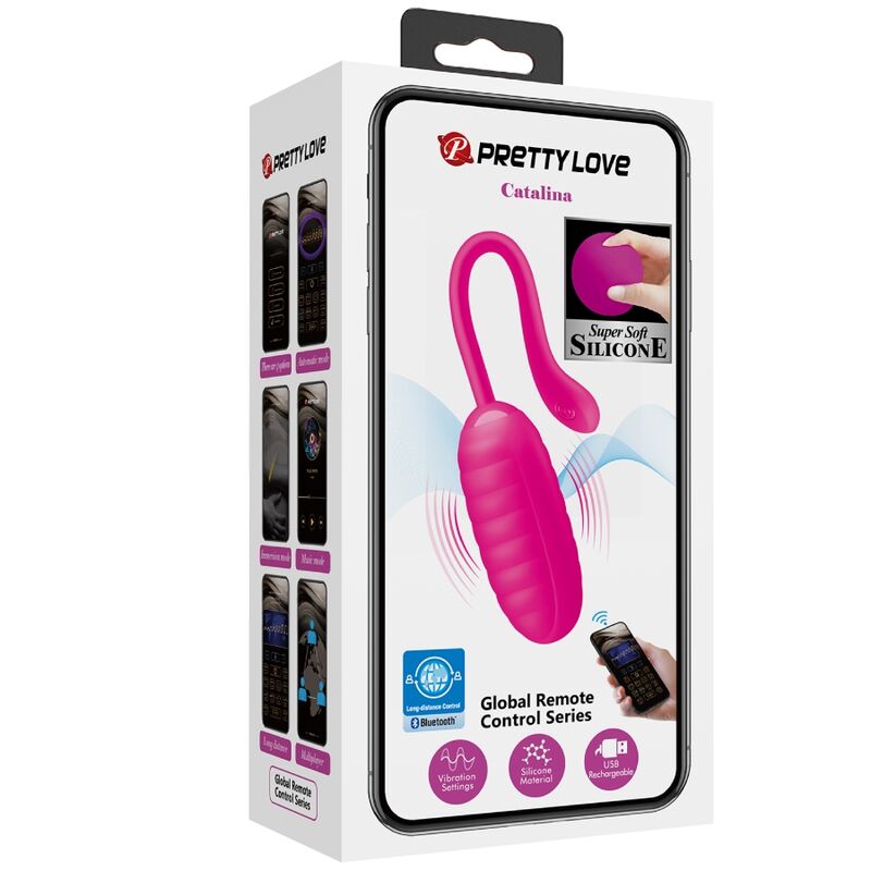 PRETTY LOVE - ŒUF VIBRANT RECHARGEABLE CATALINA ROSE APP