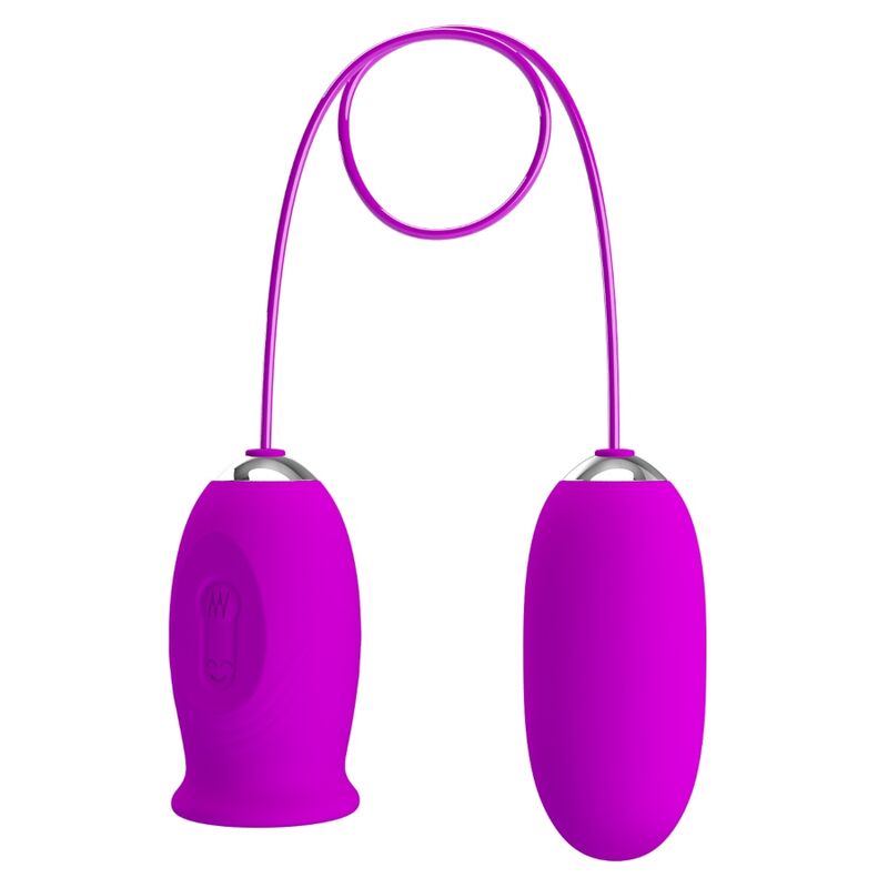 PRETTY LOVE - DAISY VIBRATEUR DOUBLE ŒUF RECHARGEABLE VIOLET