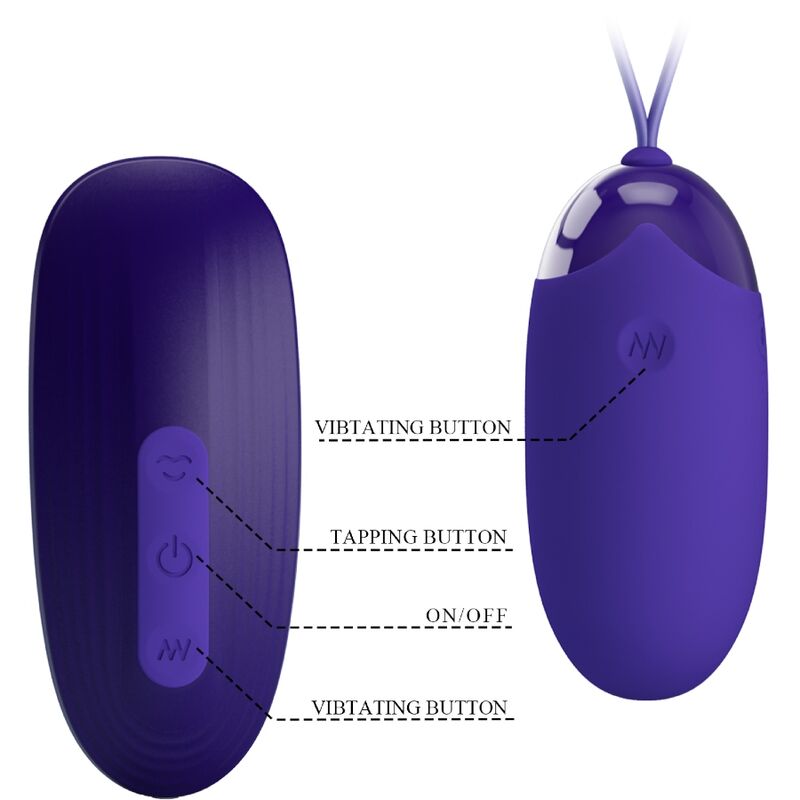 PRETTY LOVE - STIMULATEUR ET ŒUF PORTABLE