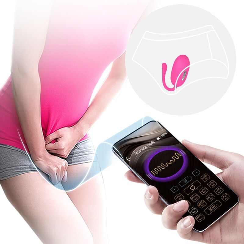 PRETTY LOVE - ŒUF VIBRANT RECHARGEABLE DOREEN MAGENTA AVEC TÉLÉCOMMANDE