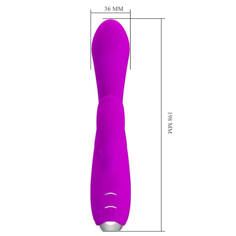 PRETTY LOVE - VIBROMASSEUR LAPIN RECHARGEABLE GLORIA, ÉTANCHE, VIOLET