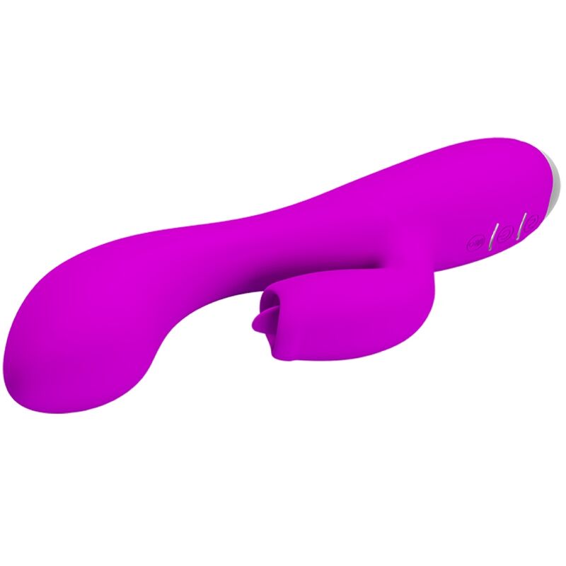 PRETTY LOVE - VIBROMASSEUR LAPIN RECHARGEABLE GLORIA, ÉTANCHE, VIOLET