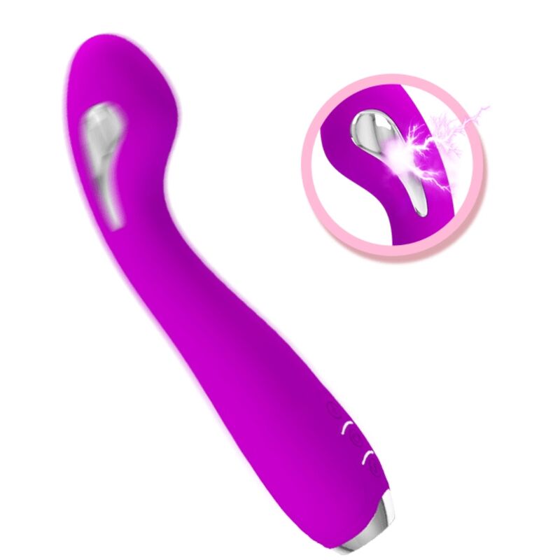 PRETTY LOVE - HECTOR VIBRATEUR ÉLECTROCHOC RECHARGEABLE ÉTANCHE VIOLET