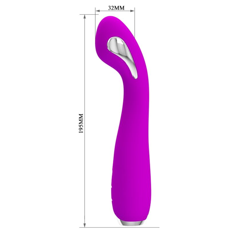 PRETTY LOVE - HECTOR VIBRATEUR ÉLECTROCHOC RECHARGEABLE ÉTANCHE VIOLET