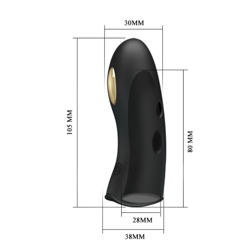 PRETTY LOVE - MARICO GAINE DE DOIGT ÉLECTROSTIMULANTE NOIRE