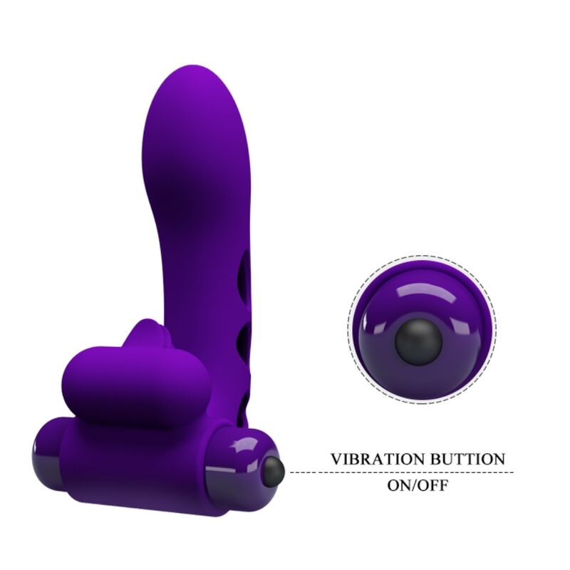 PRETTY LOVE - ORLANDO VIBROMASSEUR DOIGTIER VIOLET