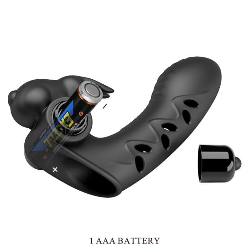PRETTY LOVE - VANCE BLACK RABBIT VIBRATEUR COUVRE-DOIGT