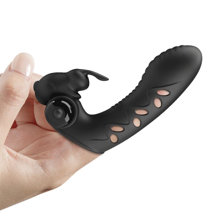 PRETTY LOVE - VANCE BLACK RABBIT VIBRATEUR COUVRE-DOIGT