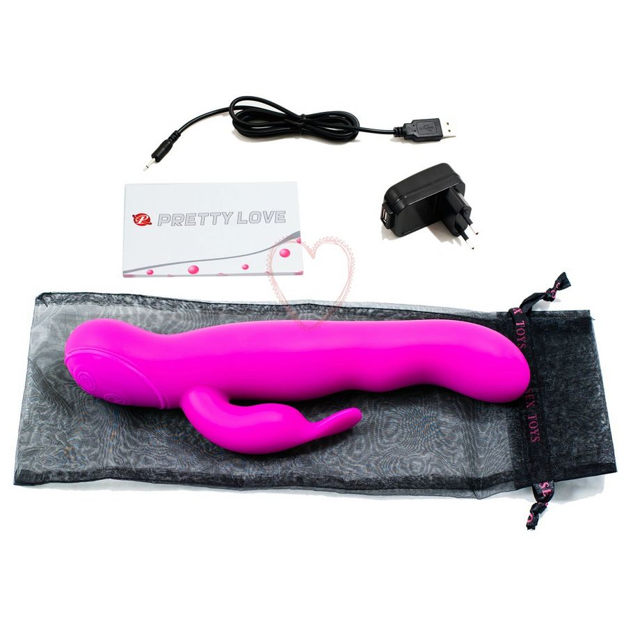PRETTY LOVE - VIBRATEUR HALE-LILAC ROTATIF DE HAUTE QUALITÉ