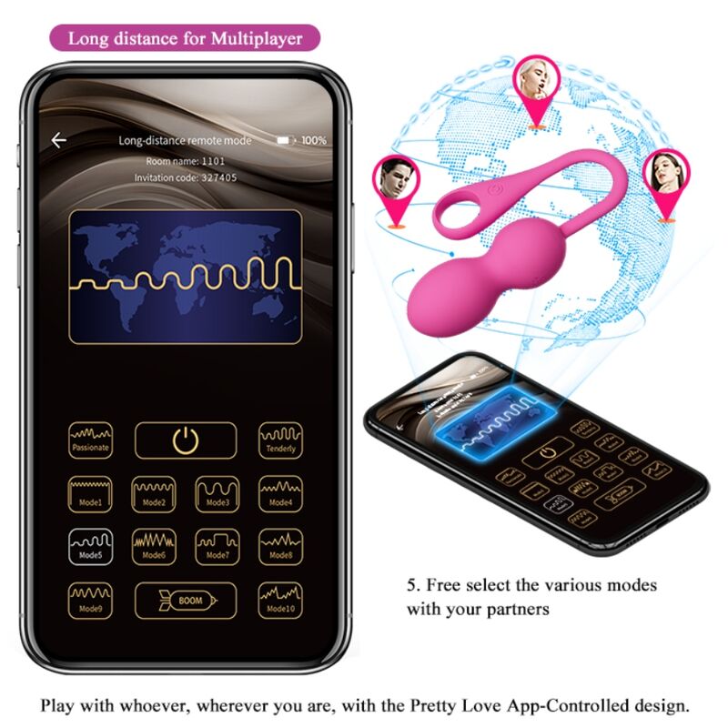 PRETTY LOVE - ELVIRA PINK BOULE VIBRANTE RECHARGEABLE
