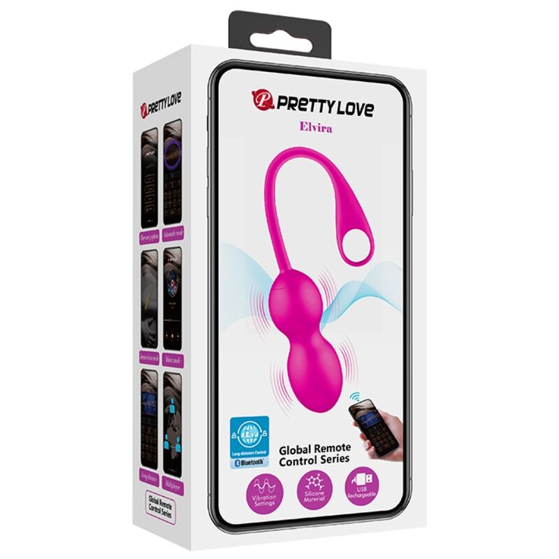 PRETTY LOVE - ELVIRA PINK BOULE VIBRANTE RECHARGEABLE