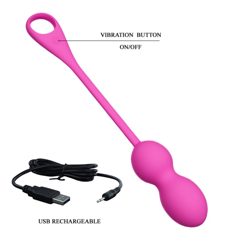 PRETTY LOVE - ELVIRA PINK BOULE VIBRANTE RECHARGEABLE