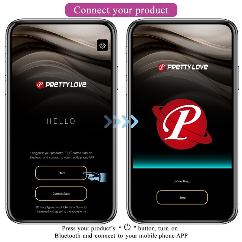 PRETTY LOVE - JEFFERSON PLUG ANAL CONNECTÉ NOIR