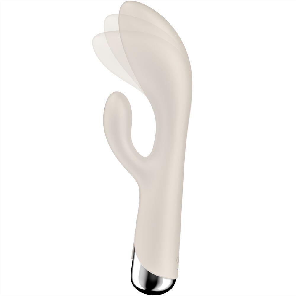 SATISFYER - LAPIN TOURNANT 1 STIMULATION CLITORIS ET POINT G ROUGE