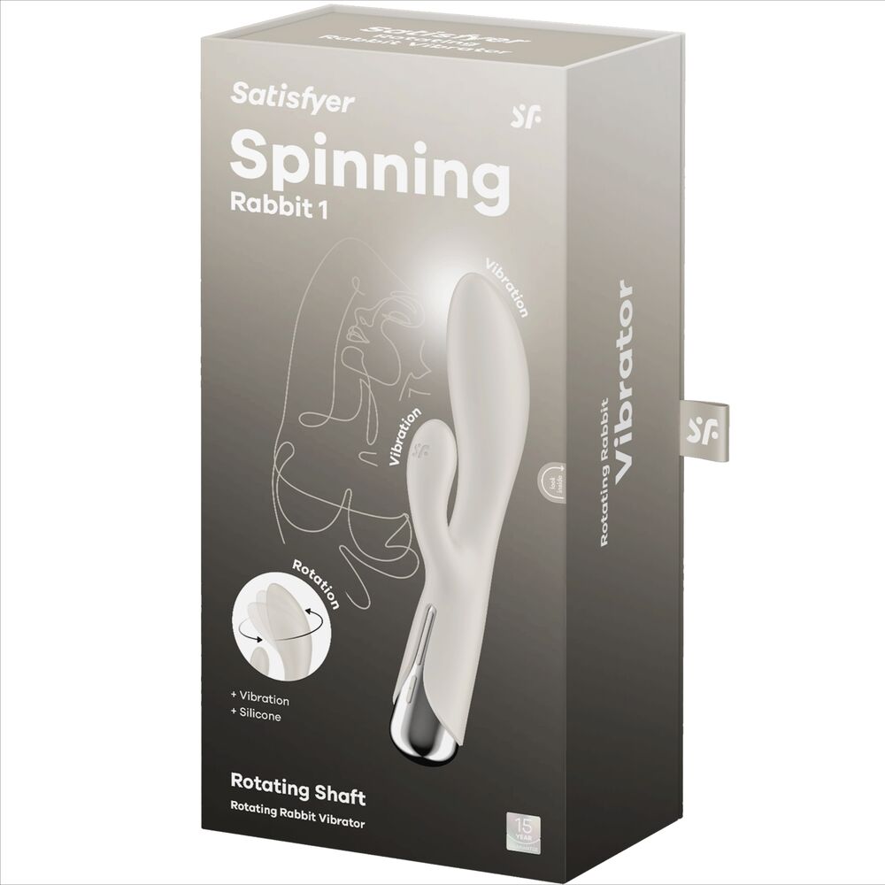 SATISFYER - LAPIN TOURNANT 1 STIMULATION CLITORIS ET POINT G ROUGE