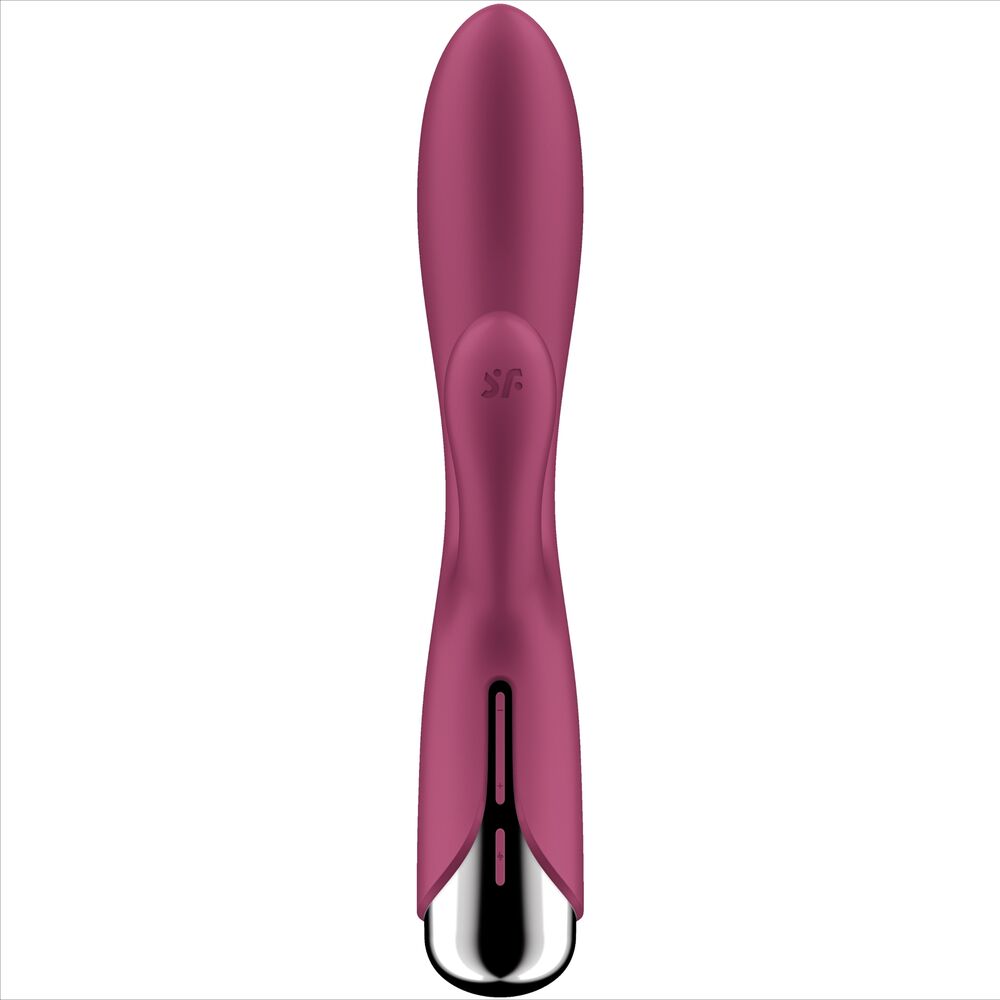 SATISFYER - LAPIN TOURNANT 1 STIMULATION CLITORIS ET POINT G ROUGE