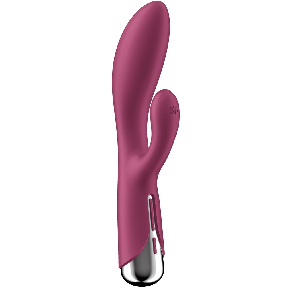 SATISFYER - LAPIN TOURNANT 1 STIMULATION CLITORIS ET POINT G ROUGE