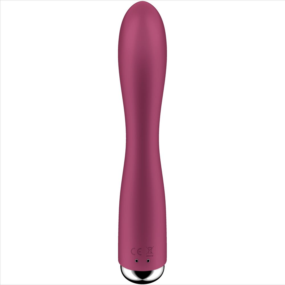SATISFYER - LAPIN TOURNANT 1 STIMULATION CLITORIS ET POINT G ROUGE