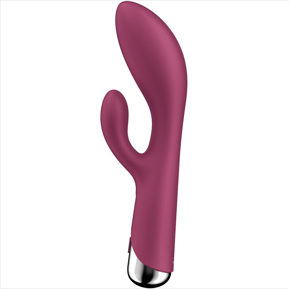 SATISFYER - LAPIN TOURNANT 1 STIMULATION CLITORIS ET POINT G ROUGE