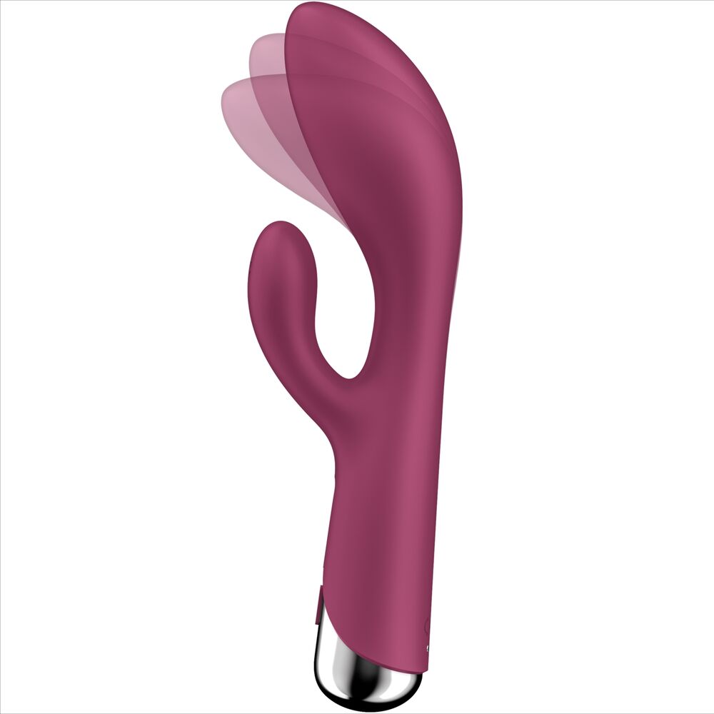 SATISFYER - LAPIN TOURNANT 1 STIMULATION CLITORIS ET POINT G ROUGE