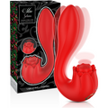 MIA - SÉLÈNE STIMULATEUR VIBRANT + BATTANT ROUGE