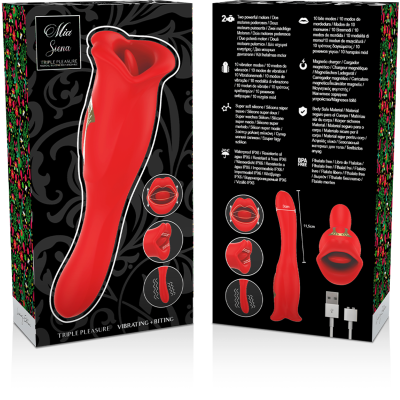 MIA - SIENA PLAISIRS TRIPLE VIBRER + MORDRE