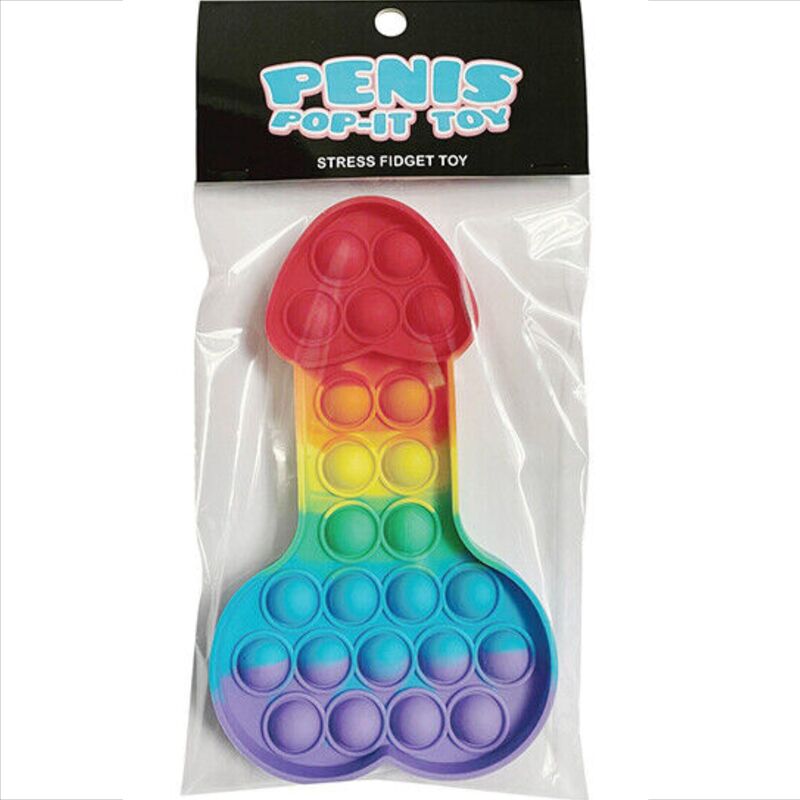 KHEPER GAMES - JOUET ANTI-STRESS POP IT PÉNIS MULTICOLORE