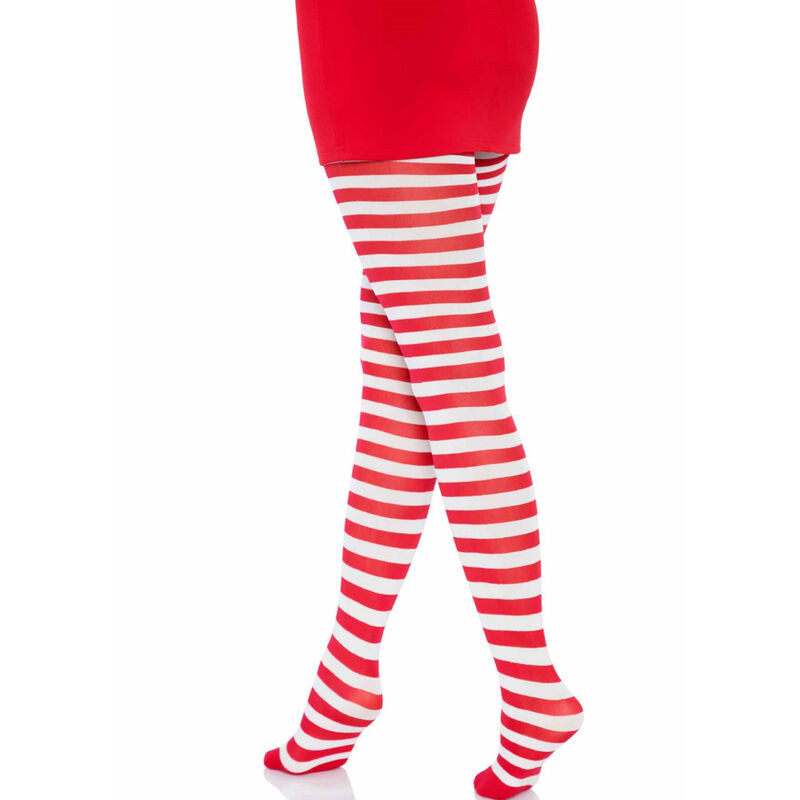 LEG AVENUE - COLLANT RAYÉ BLANC ET ROUGE