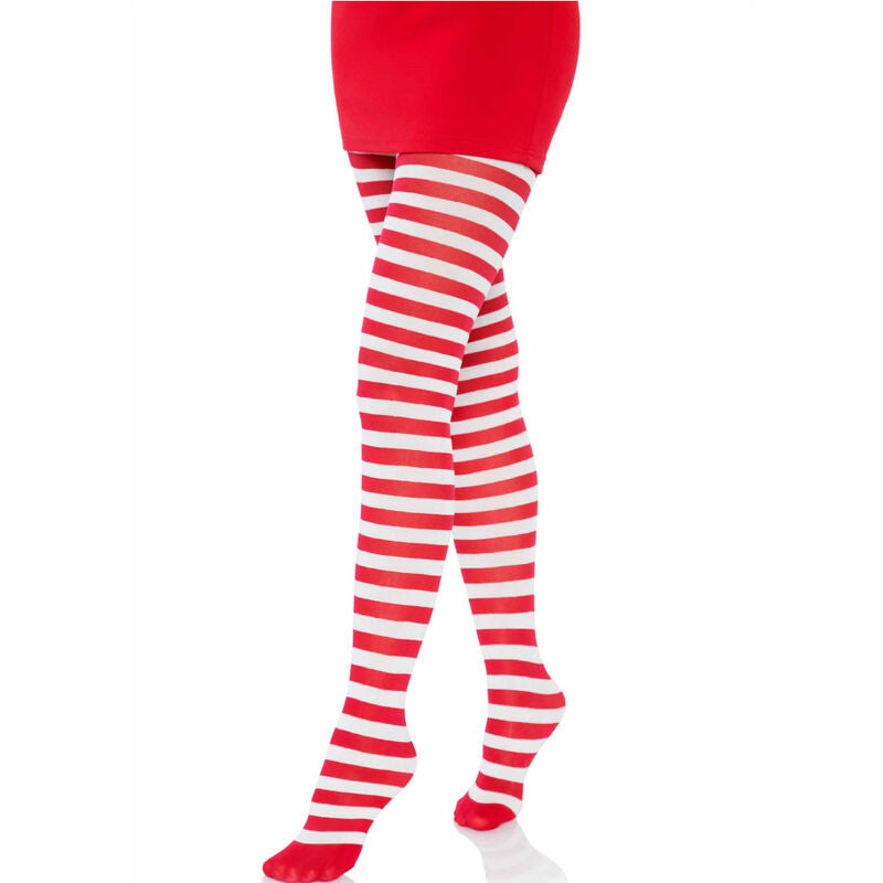 LEG AVENUE - COLLANT RAYÉ BLANC ET ROUGE