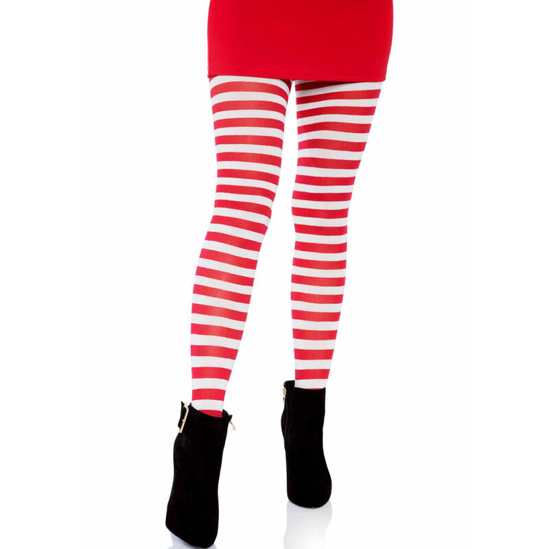 LEG AVENUE - COLLANT RAYÉ BLANC ET ROUGE