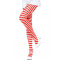 LEG AVENUE - COLLANT RAYÉ BLANC ET ROUGE