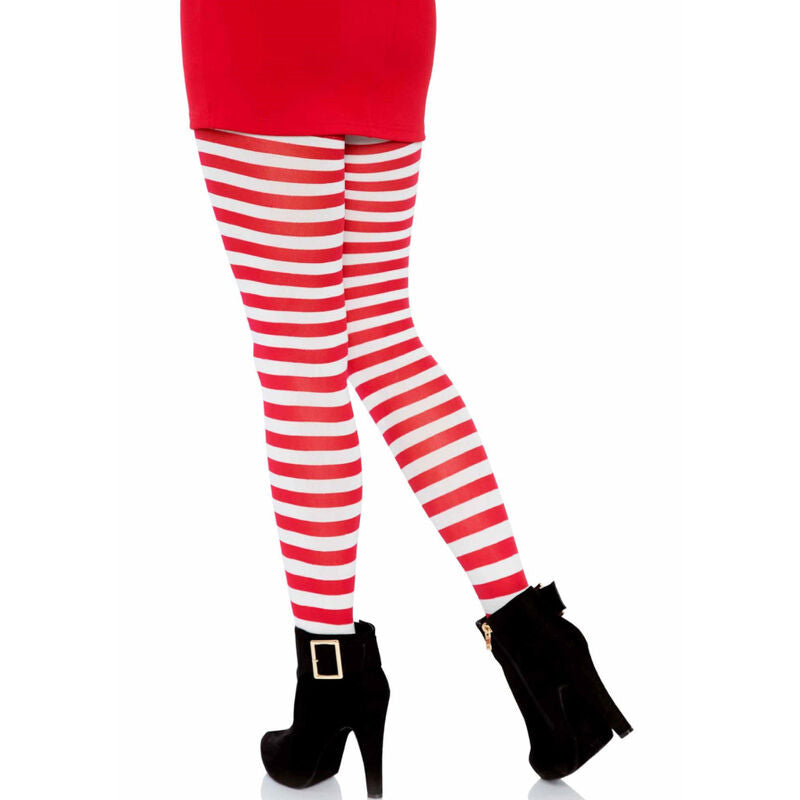 LEG AVENUE - COLLANT RAYÉ BLANC ET ROUGE