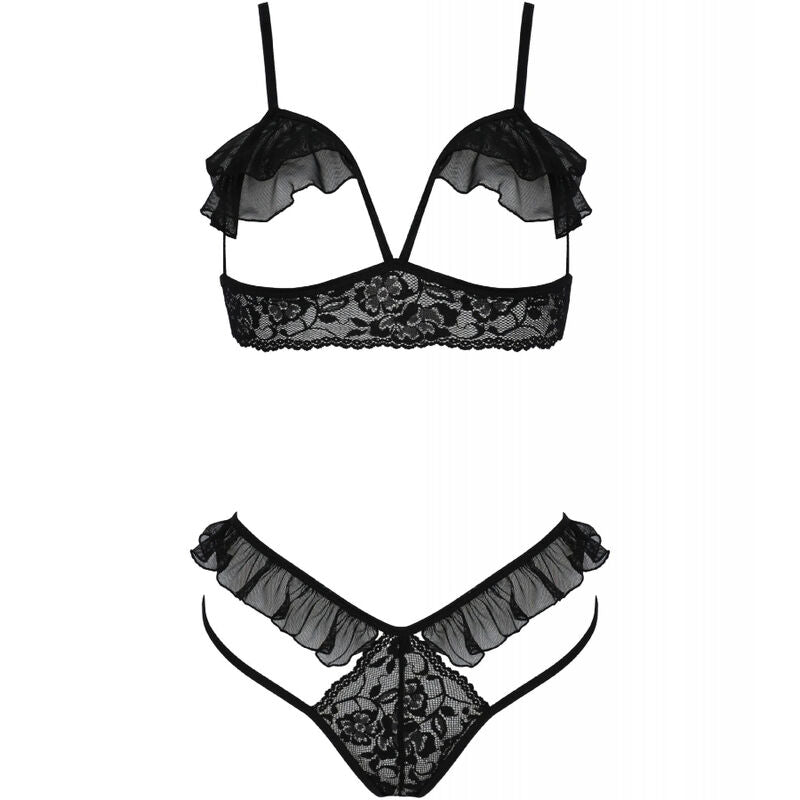 PASSION - ENSEMBLE DEUX PIÈCES DOLLY NOIR S/M